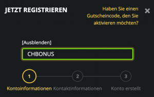 Welbet Schweiz Bonuscode 'CHBONUS'