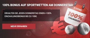 888starz - Sportwetten Donnerstag Einzahlungsbonus