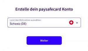 MyPaysafecard Konto für die Schweiz