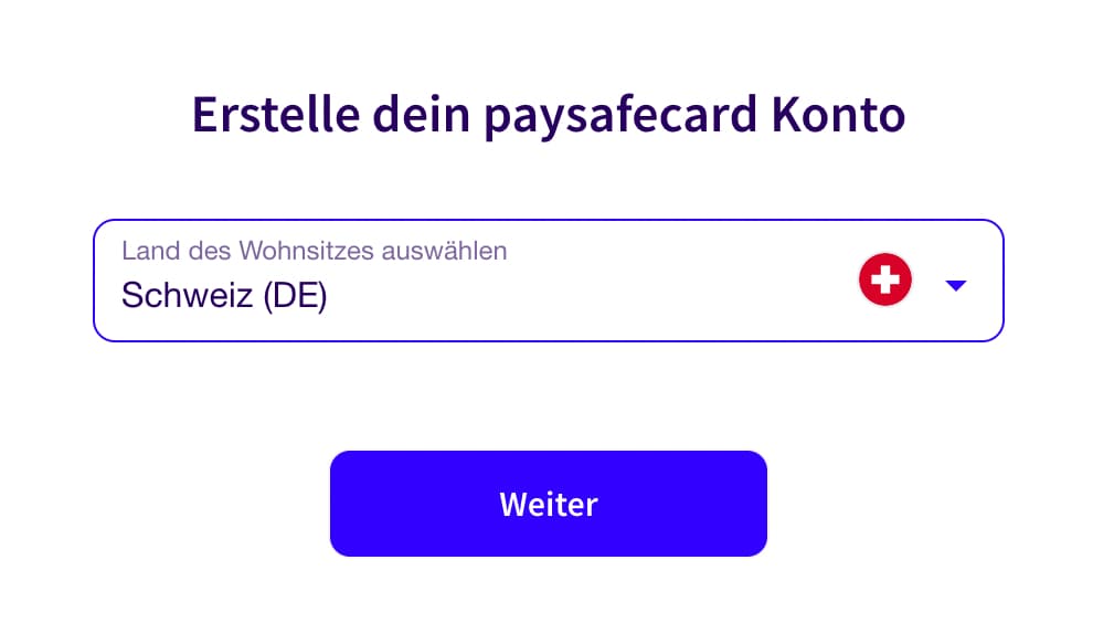 MyPaysafecard Konto für die Schweiz