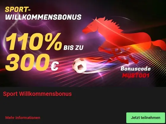 CasinoMustang Willkommensbonus